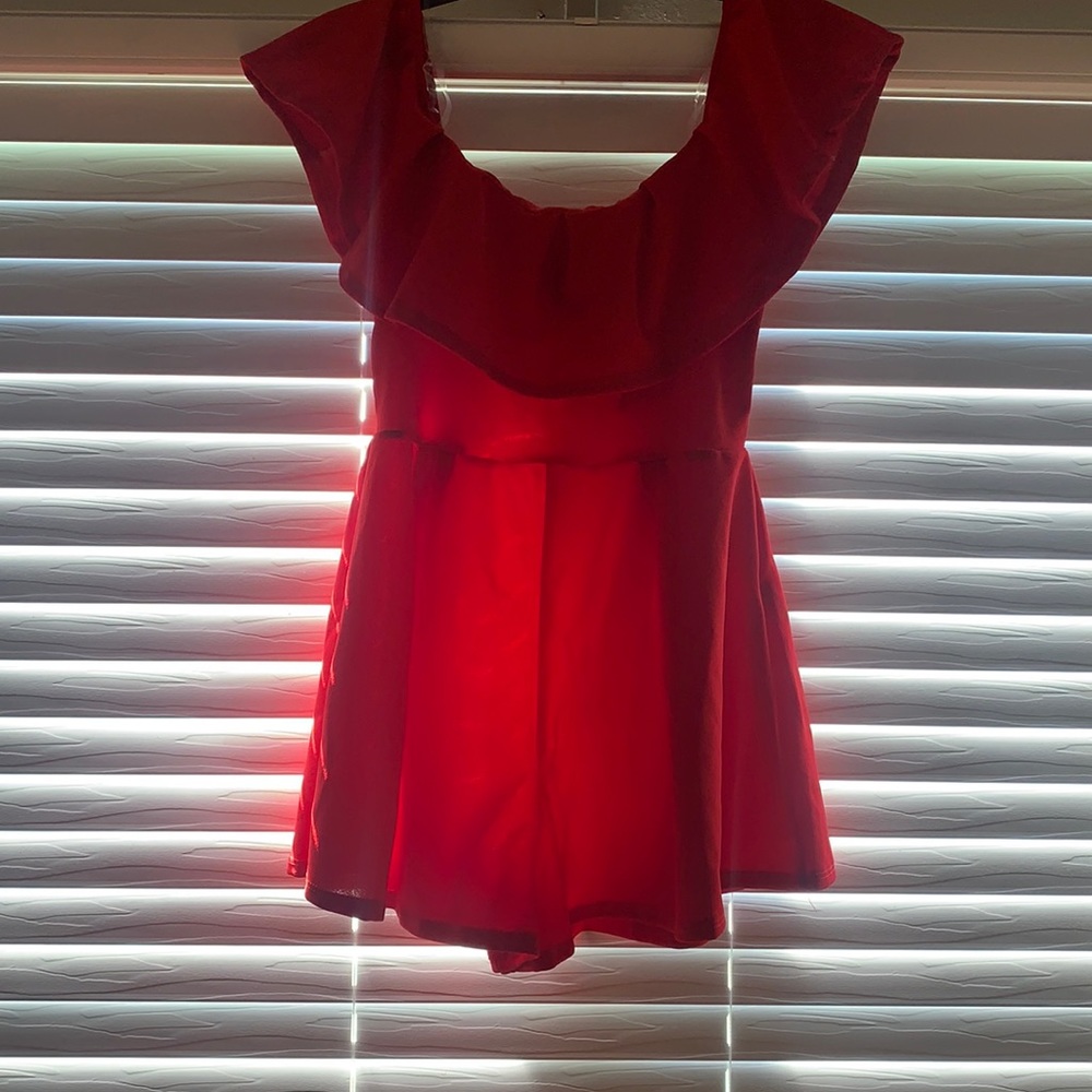 In my feelings red romper
